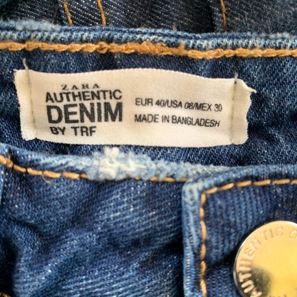 Zara Authentic Denim By TRF Cut-Off Short Size 8 - Picture 4 of 8